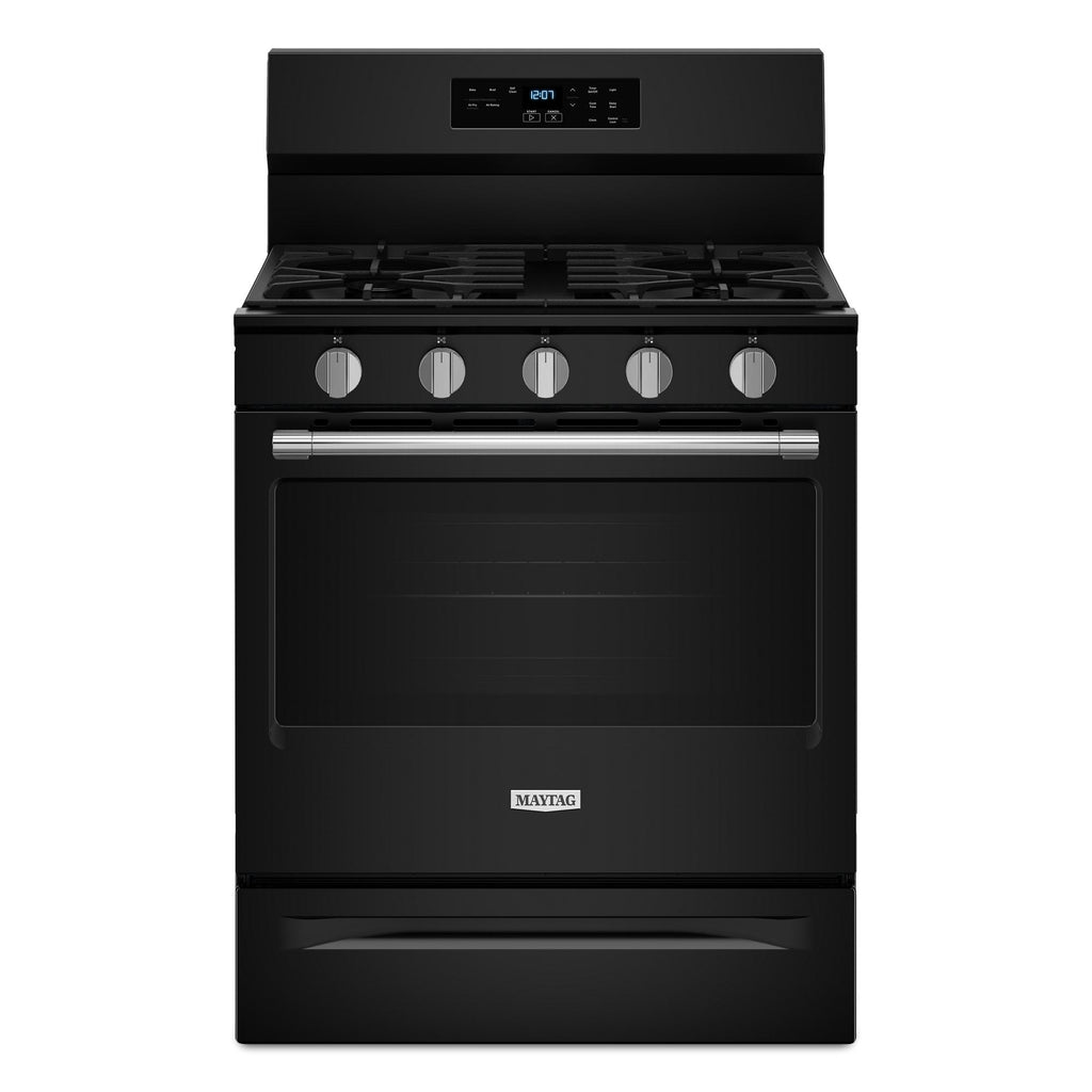 30-Inch Convection Gas Range With No Preheat Air Fry and Air Baking - 5.0 Cu. Ft. - Black