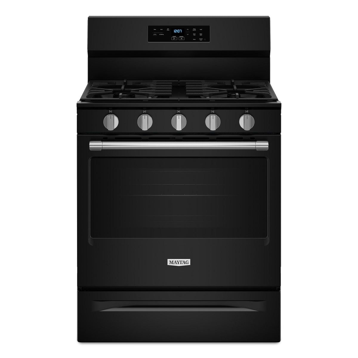 30-Inch Convection Gas Range With No Preheat Air Fry and Air Baking - 5.0 Cu. Ft. - Black