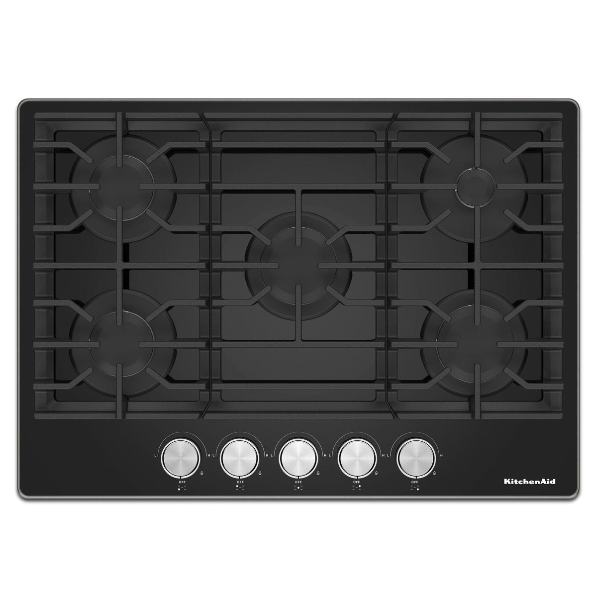 30" Gas-on-Glass Cooktop - Black
