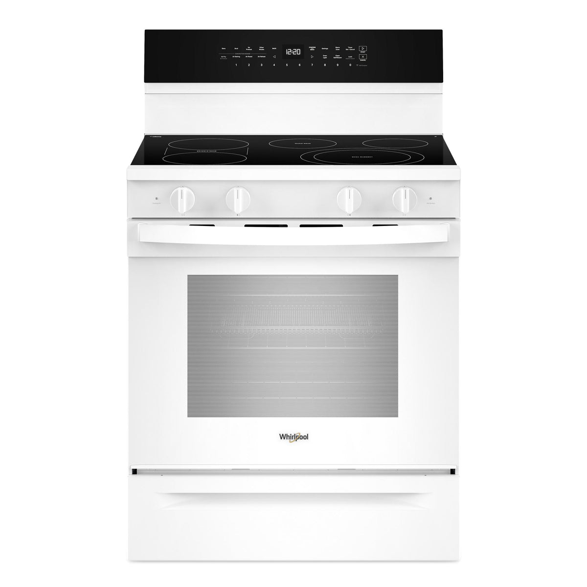 30-inch Smart Electric Range with Air Cooking Technology, WipeClean™ Coating, Steam/Self Cleaning, Rapid Preheat 5.3 CuFt Capacity
