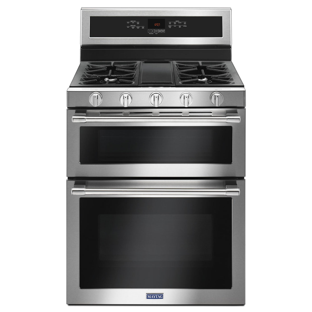 Maytag MGT8800FZ 30-Inch Double Oven Gas Range with True Convection