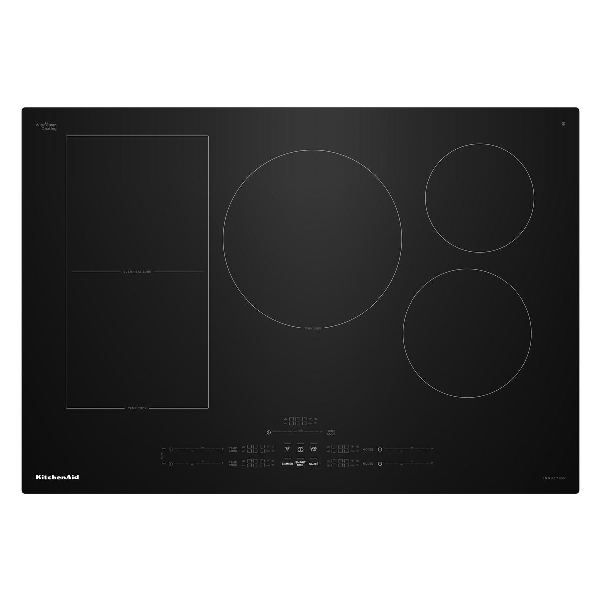 30" Temp Cook™ Induction Cooktop with 5 Cooking Zones - Black