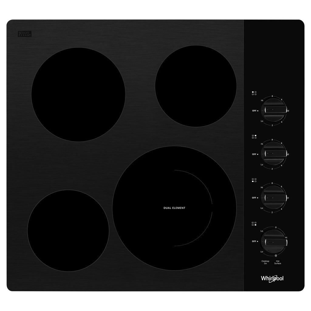 24-inch Compact Electric Ceramic Glass Cooktop - Black