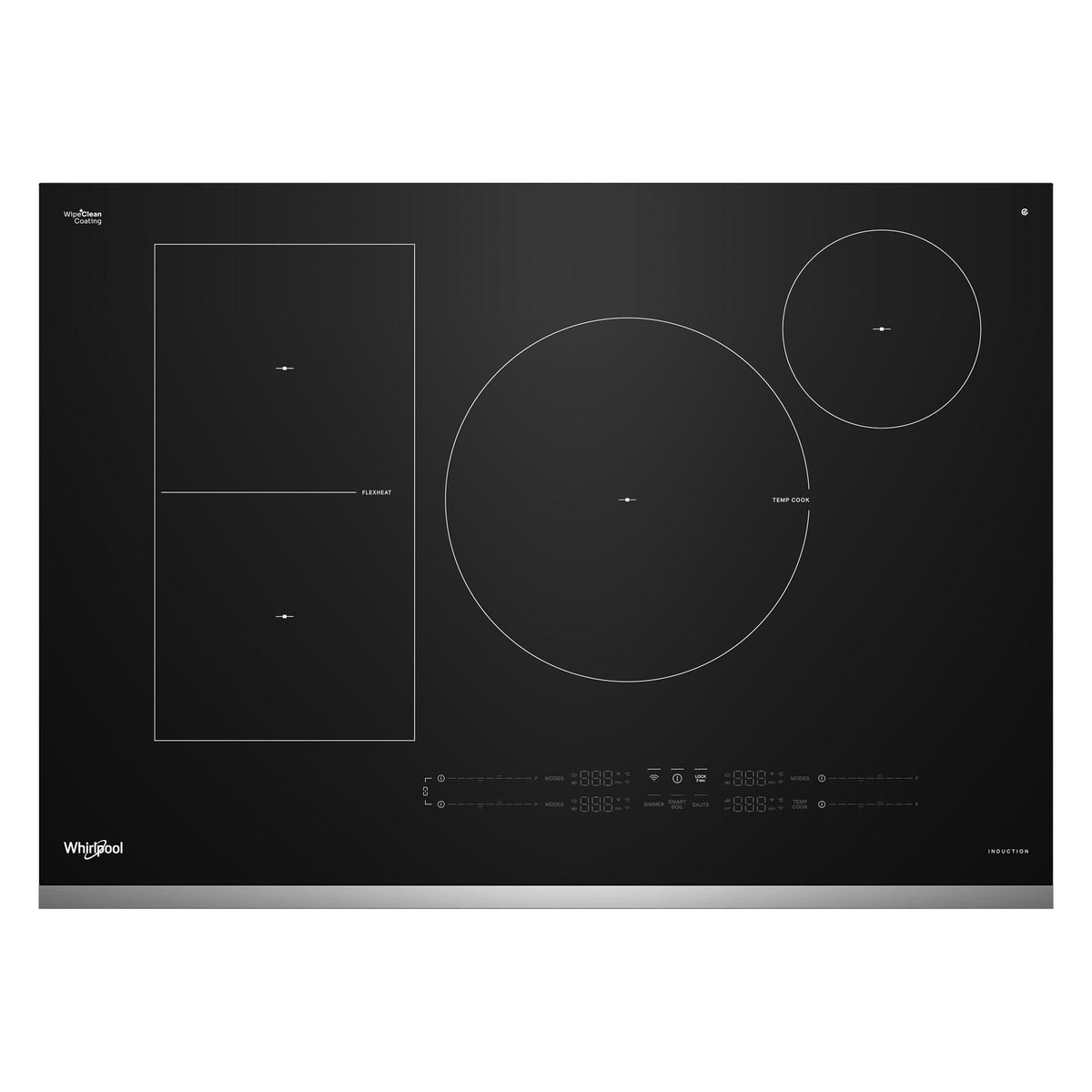 Whirlpool WCIT7530SS 30-Inch Intelligent Induction Cooktop