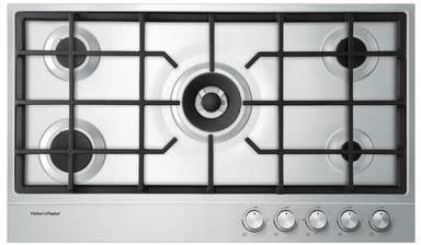 Fisher & Paykel CG365DLPX1 N 36" Contemporary Gas on Steel Cooktop, LPG