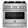 JennAir JDRP436HL 36 inch RISE Dual Fuel Range - front view
