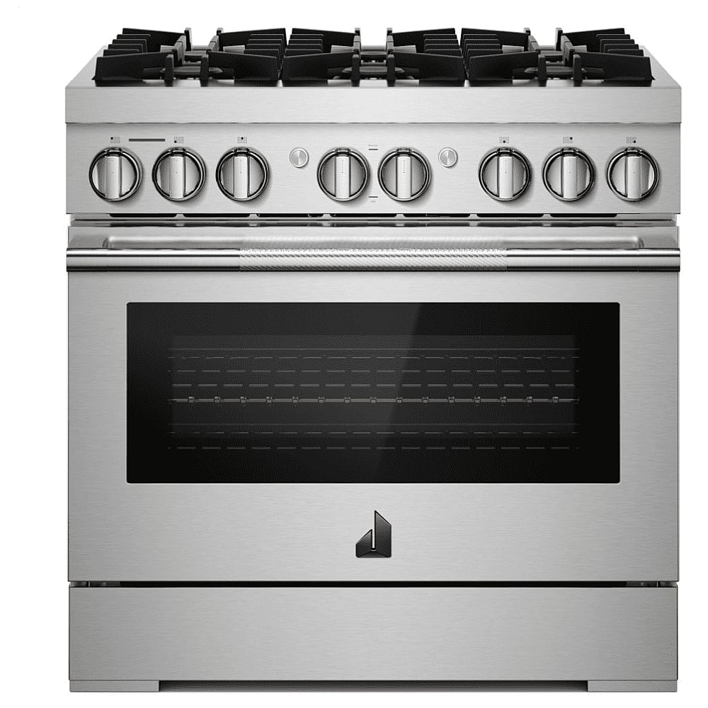 JennAir JDRP436HL 36 inch RISE Dual Fuel Range - front view