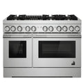JennAir JDRP648HL 48 inch RISE Dual Fuel Range - front view