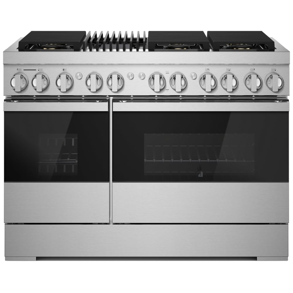 JennAir JDRP648HM 48 inch NOIR Dual Fuel Range - front view