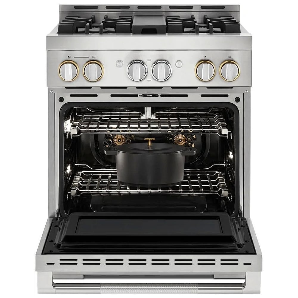 JennAir JGRP430HL stainless steel finish detail