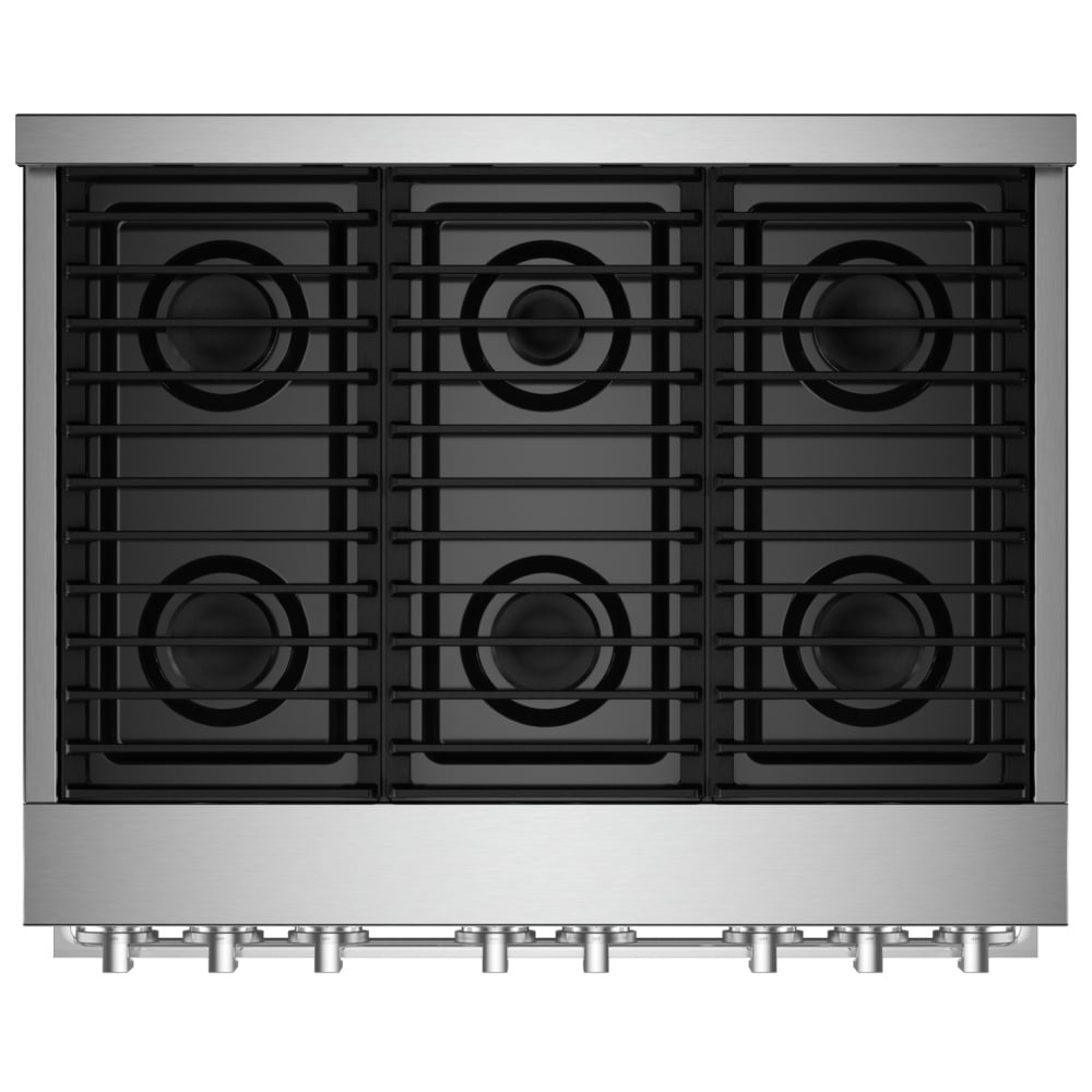 JennAir JGRP436HM cooktop detail