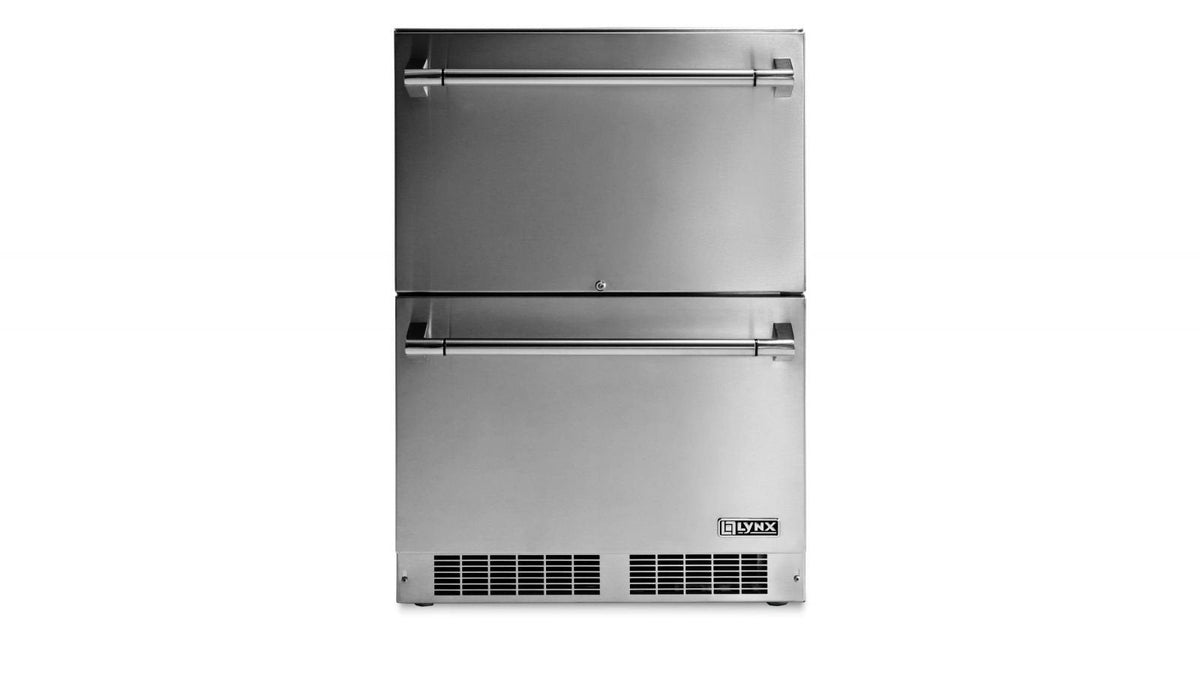 Lynx 24" Outdoor Refrigerated Drawers, Door Lock (LN24DWR)