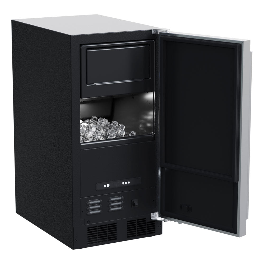 Marvel MACL215SS01B 15" Low Profile Clear Ice Machine - Stainless Steel, Solid Door