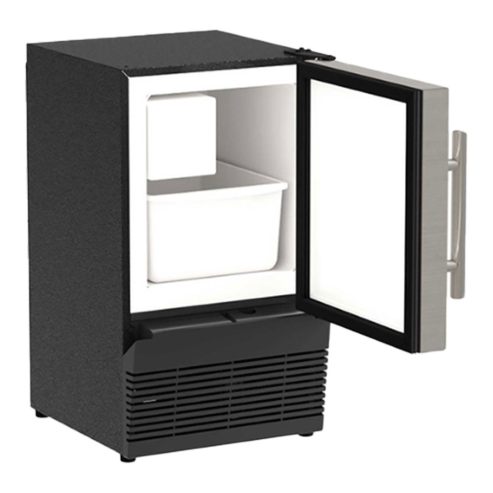 Marvel MACR214SS01B 14" Low Profile Compact Crescent Ice Machine - Stainless Steel, Solid Door