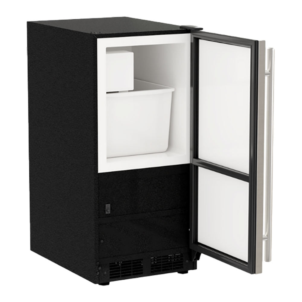Marvel MACR215SS01B 15" Low Profile Crescent Ice Machine - Stainless Steel, Solid Door