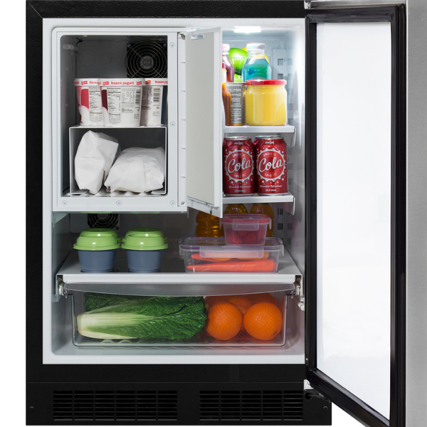 Marvel MLRF224SS01A 24" Refrigerator Freezer - Stainless Steel, Solid Door