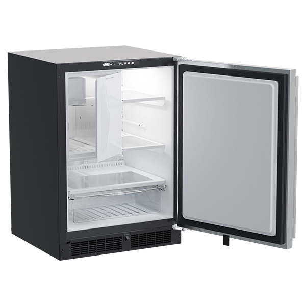 Marvel MLRI224SS01A 24" Refrigerator Freezer with Crescent Ice Maker - Stainless Steel, Solid Door