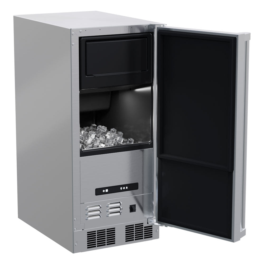 Marvel MOCL215SS01B 15" Outdoor Clear Ice Machine - Stainless Steel, Solid Door