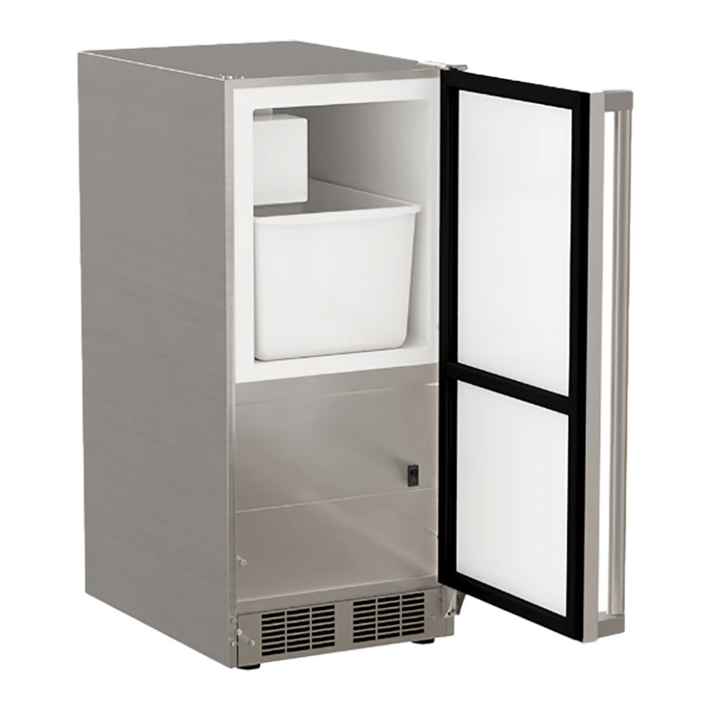 Marvel MOCR215SS01B 15" Outdoor Crescent Ice Machine - Stainless Steel, Solid Door