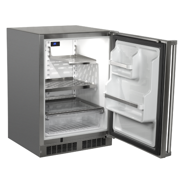 Marvel MORE224SS41A 24" Outdoor Refrigerator - Stainless Steel, Solid Door, Lock, Right Hinge