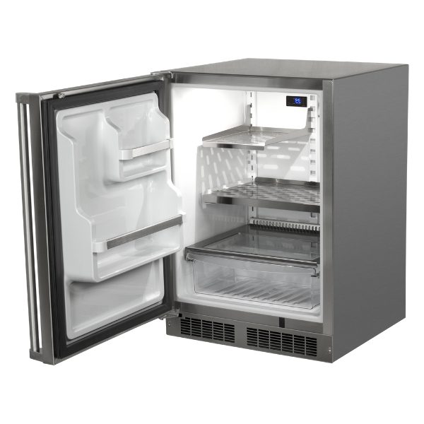 Marvel MORE224SS51A 24" Outdoor Refrigerator - Stainless Steel, Solid Door, Lock, Left Hinge