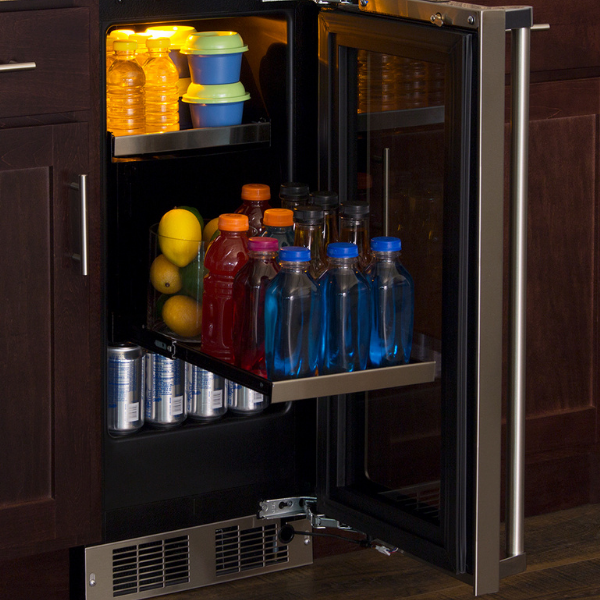 Marvel MPBV415SG31A 15" Beverage Center - Stainless Steel, Glass Door, Lock