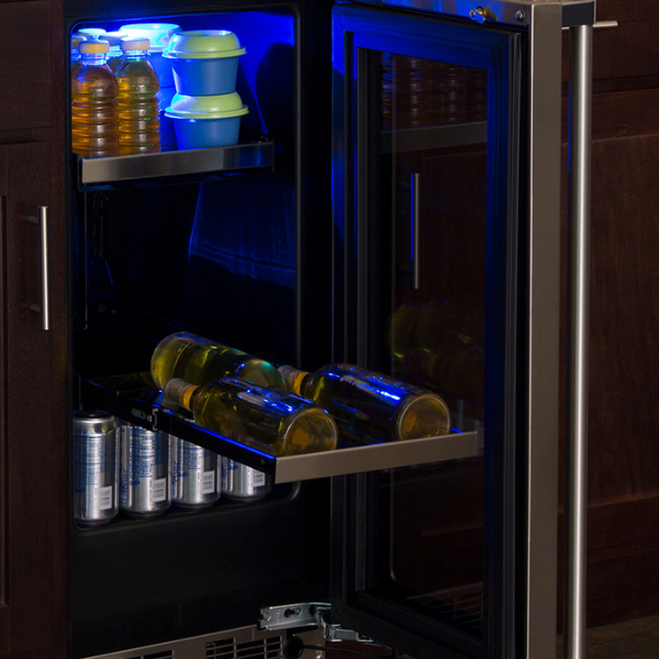Marvel MPBV415SG31A 15" Beverage Center - Stainless Steel, Glass Door, Lock