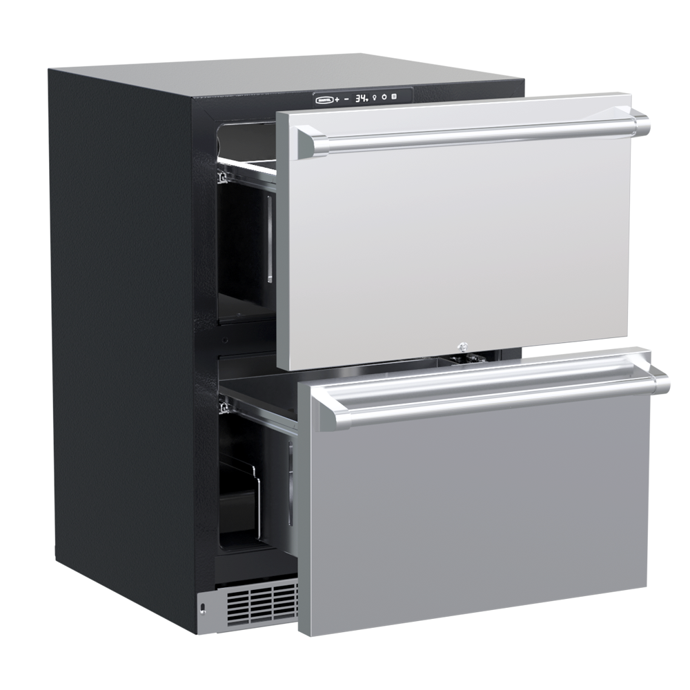 Marvel MPDR424SS71A 24" Refrigerated Drawers - Stainless Steel, Lock