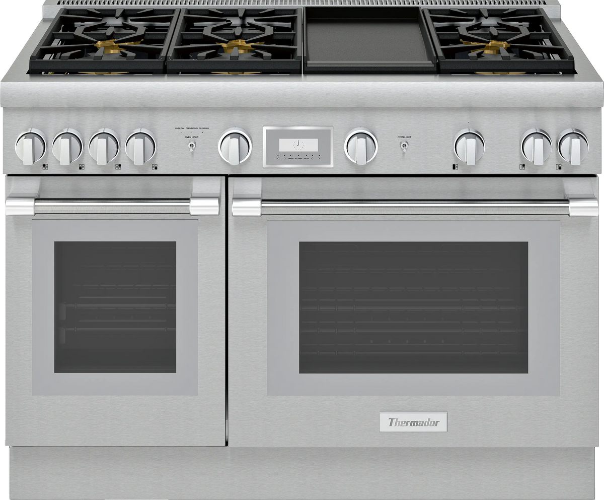 Thermador PRD486WDHC 48 Inch Freestanding Dual Fuel Range
