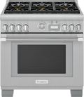 Thermador PRD366WGC 36 Inch Freestanding Dual Fuel Range