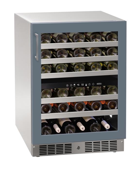 Marvel MRWD224-IG31A 24 inch Dual-Zone Wine Refrigerator Panel Ready Glass Door