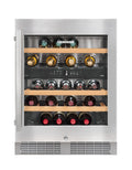 Liebherr WU 3400 34-bottle built-in dual zone wine cabinet in stainless steel