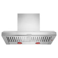 KitchenAid KVWC958KSS 48" Commercial-Style Wall-Mount Canopy Range Hood with Heat Lamps