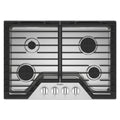 Whirlpool WCGK5030PS 30-inch Gas Cooktop with Cast-Iron Grates