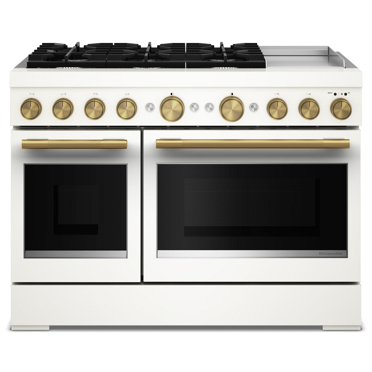 KitchenAid KFDD948SPL 48-Inch 6 Burner Commercial-Style Dual Fuel Range with Griddle