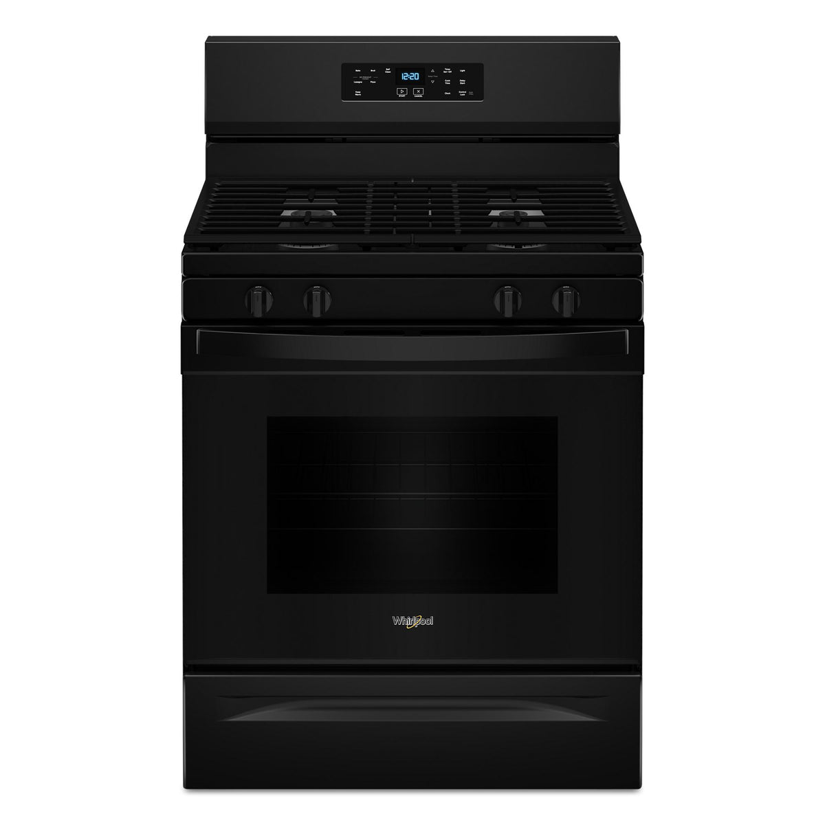30-inch Self Clean Gas Range with No Preheat Mode - Black