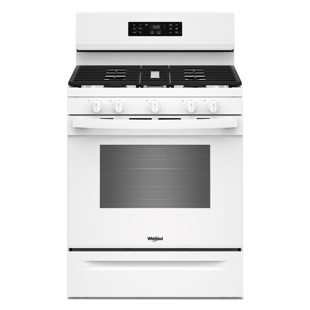 Whirlpool WFGS4530SW 30-inch Gas Range with Air Cooking Technology