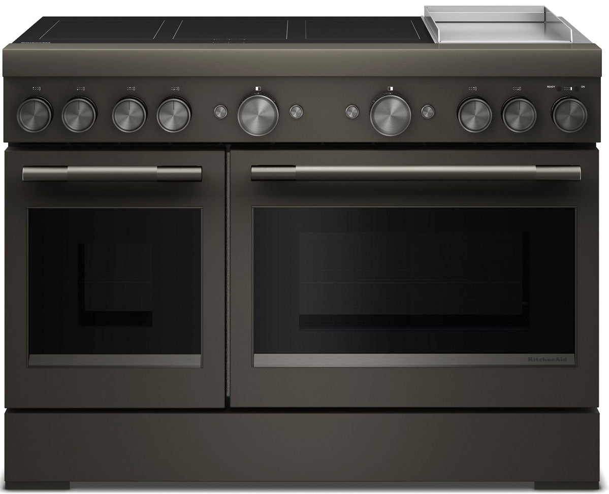 KitchenAid KFID948SBE 48-Inch 6-Element Induction Commercial-Style Range with Griddle