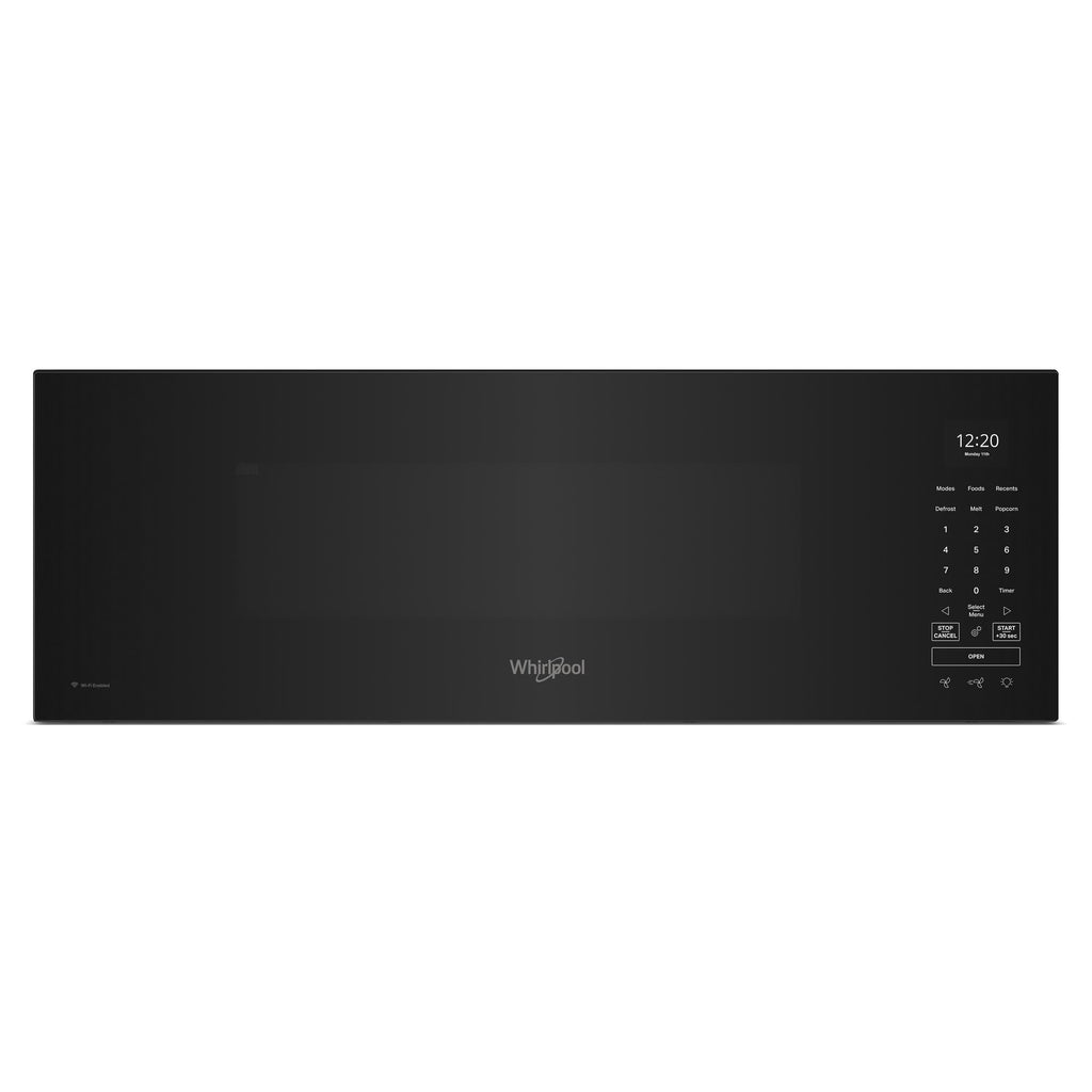 1.1 cu. ft. Smart Low Profile Microwave Hood Combination with 450 CRM 4-Speed Venting - Black