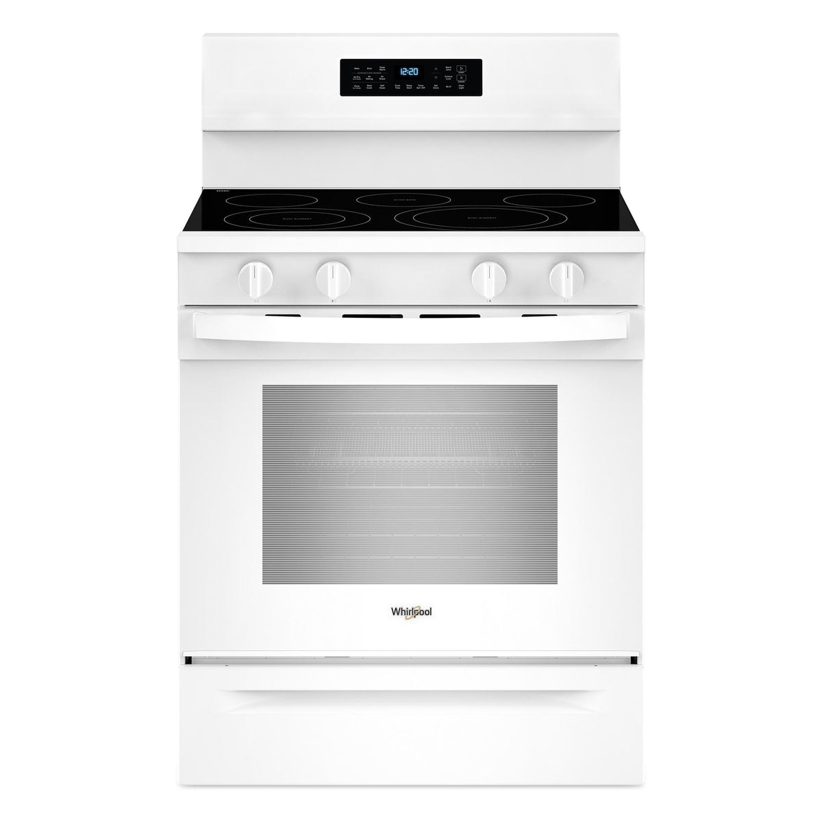 30-Inch Electric Range with Air Cooking Technology and No Preheat Air Fry - White