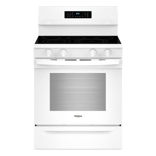 30-Inch Electric Range with Air Cooking Technology and No Preheat Air Fry - White