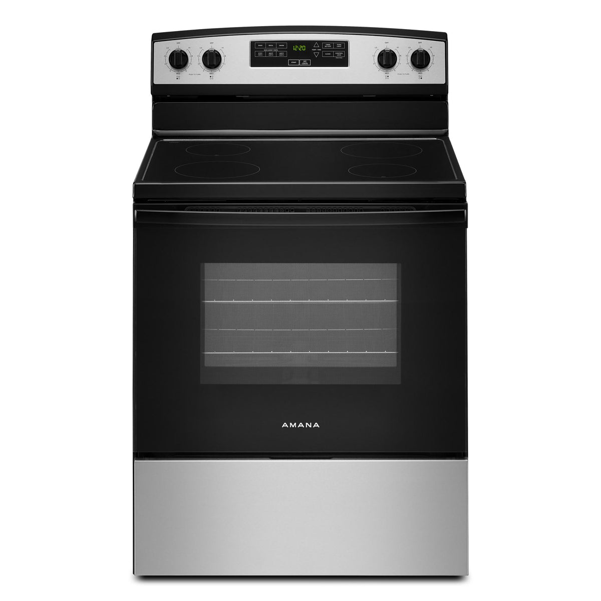 Amana YAER6203MSS 30-Inch Electric Range with Extra-Large Oven Window