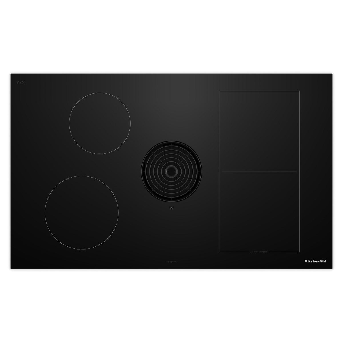 KitchenAid KCID936SBL 36-inch NextGen Induction Downdraft Cooktop with Bridge XL Even-Heat™ Zone - Black