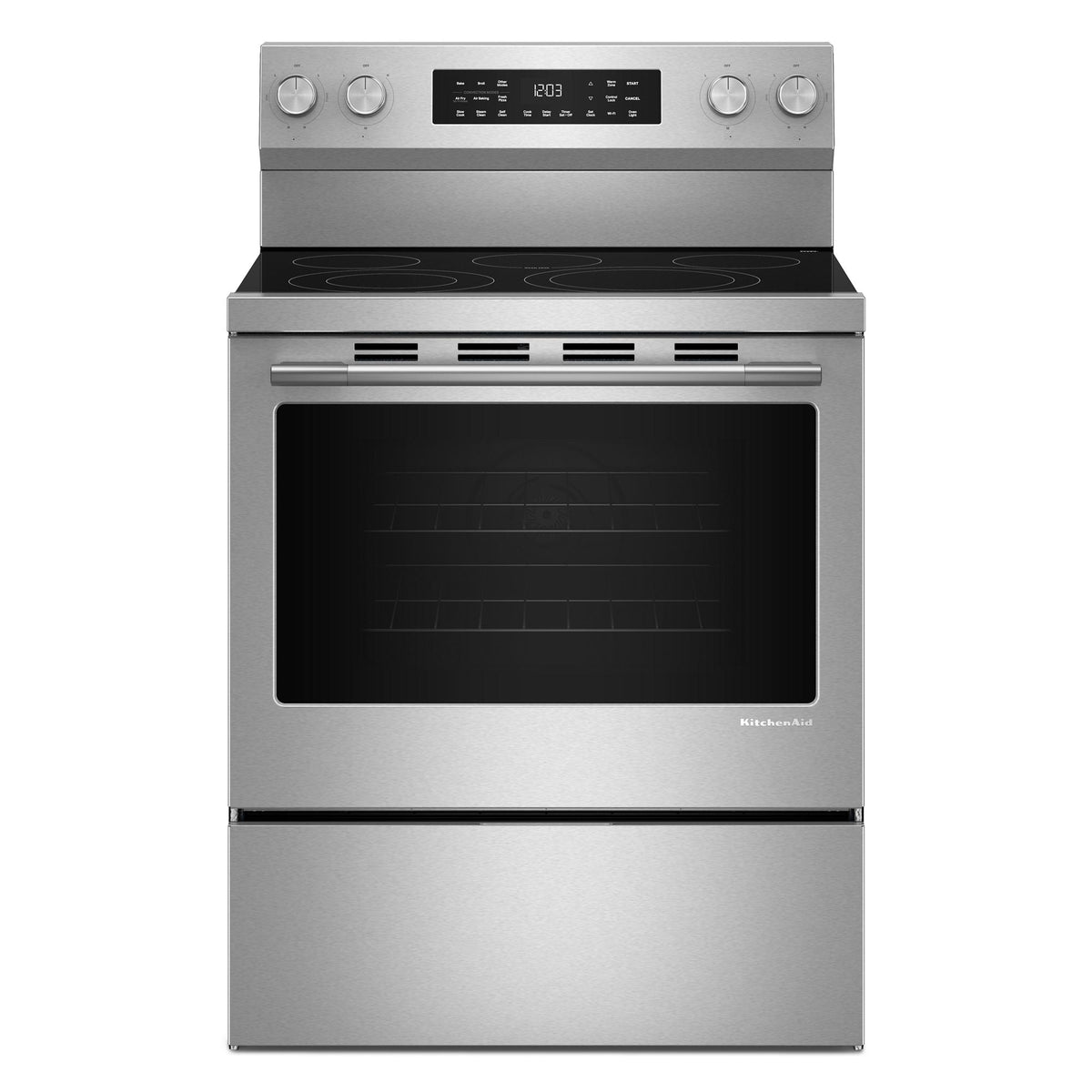 KitchenAid YKFES330TPS 5.3 Cu. Ft. Smart Freestanding Electric Range