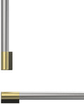 Fisher & Paykel AHP3RD3084WBA Professional Round Flush 2pc Handle Kit for RS3084 Bottom Mount, Brass