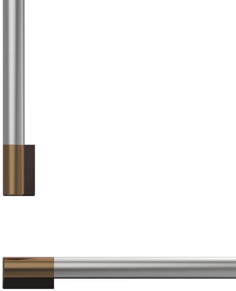 Fisher & Paykel AHP3RDSFDC Professional Round Flush 1pc Handle Kit for Integrated Column Refrigerator or Freezer, All widths, Dark Copper