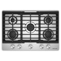 KitchenAid KCGK330SSS Gas-on-Metal Cooktop with 5 Burners and Edge-to-Edge Cast-Iron Grates