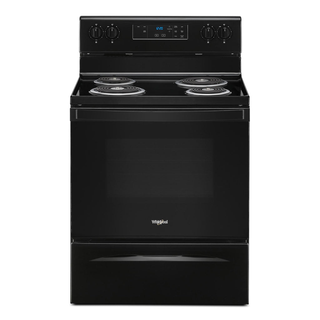 4.8 cu. ft. Whirlpool® electric range with Keep Warm setting - Black