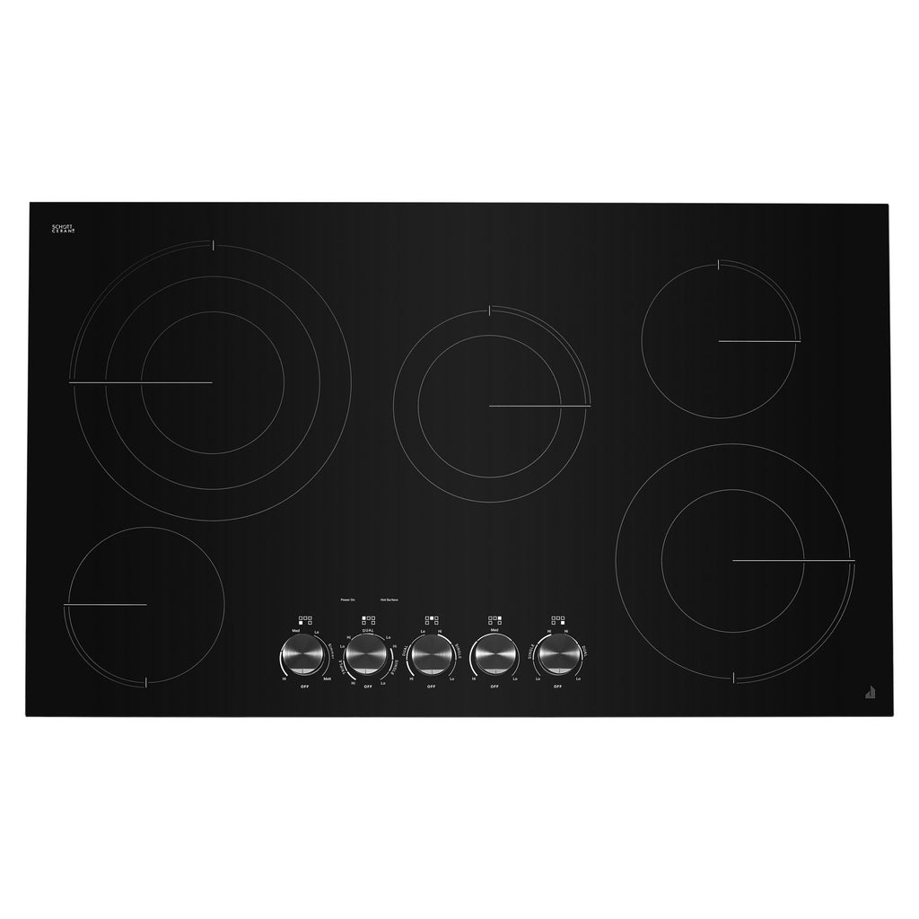 36" Oblivion Glass Radiant Cooktop with Halo-Effect Knobs