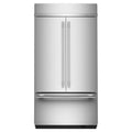 KitchenAid KBFN542SPS 24.2 Cu. Ft. 42" Built-In French Door Bottom Mount Refrigerator with Platinum Interior